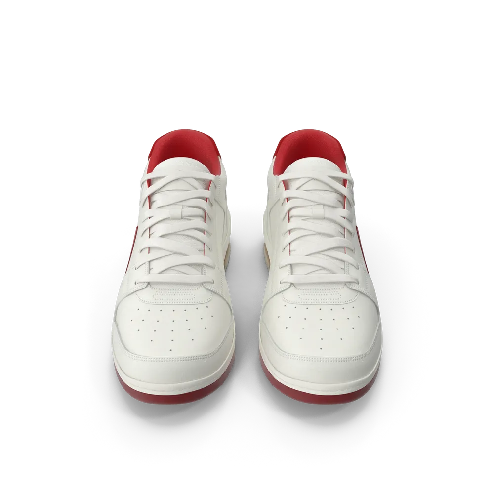 Sports Sneakers Off White & Red view 3